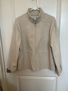 a new day Cream Zip-Front Utility Jacket